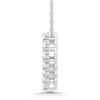 10K White Gold Lab Grown Diamond 1 Ct.Tw. Heart Pendant