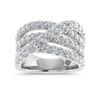 14K White Gold 2 1/2 Ct.Tw. Lab Grown Diamond Fashion Ring