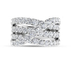 14K White Gold 2 1/2 Ct.Tw. Lab Grown Diamond Fashion Ring
