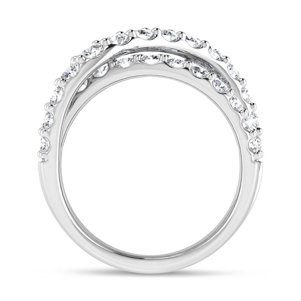 14K White Gold 2 1/2 Ct.Tw. Lab Grown Diamond Fashion Ring