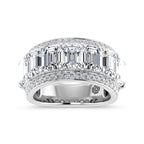 14K White Gold 5 5/8 Ct.Tw. Lab Grown Diamond Fashion Band