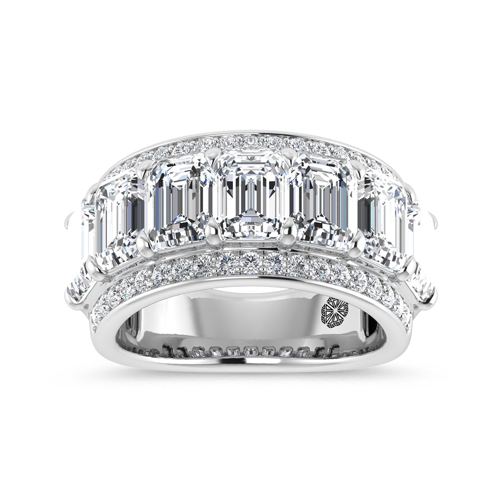 14K White Gold 5 5/8 Ct.Tw. Lab Grown Diamond Fashion Band