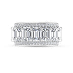 14K White Gold 5 5/8 Ct.Tw. Lab Grown Diamond Fashion Band