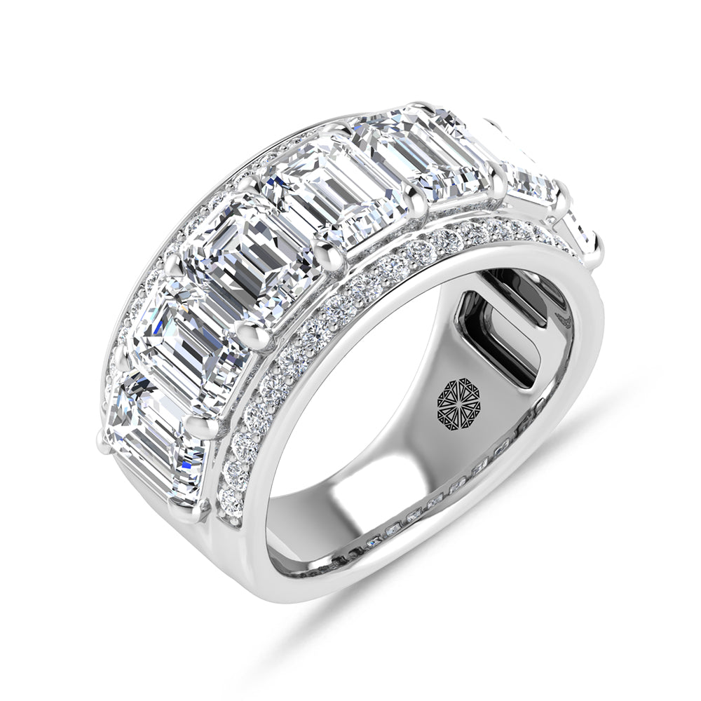 14K White Gold 5 5/8 Ct.Tw. Lab Grown Diamond Fashion Band
