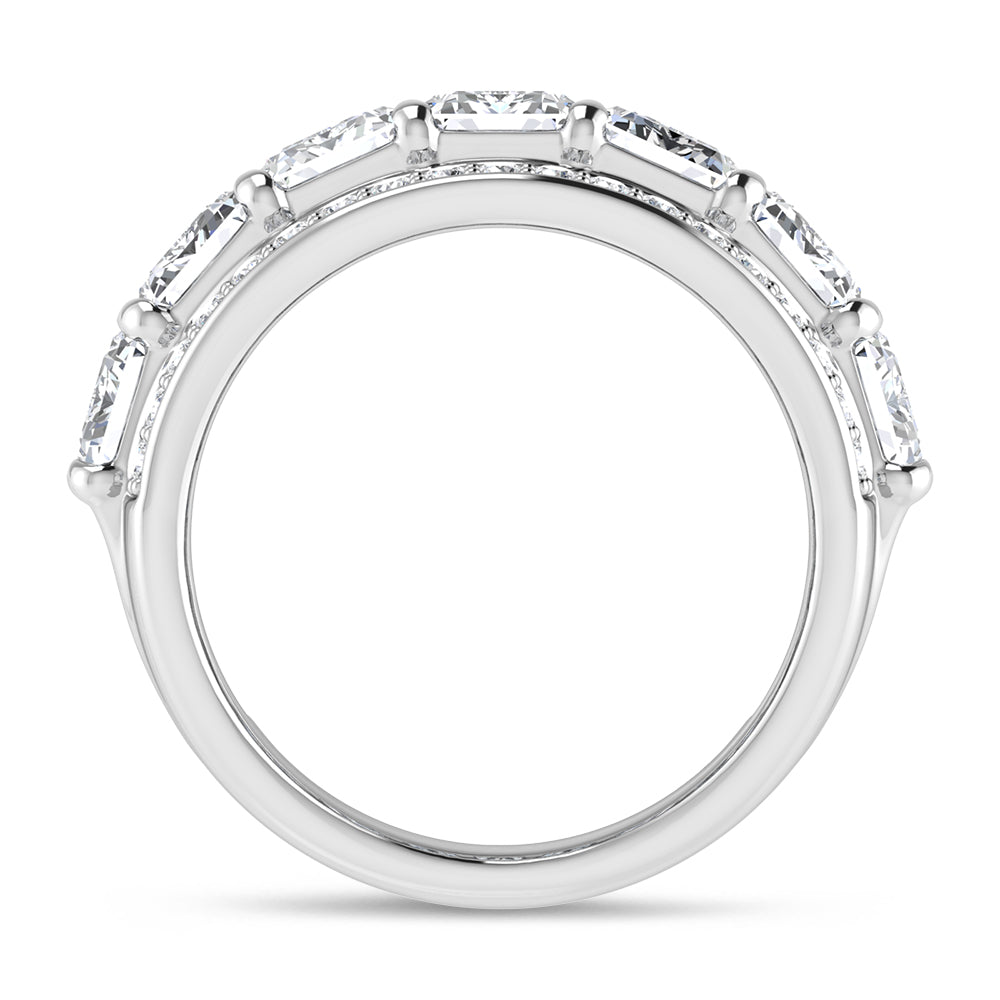 14K White Gold 5 5/8 Ct.Tw. Lab Grown Diamond Fashion Band