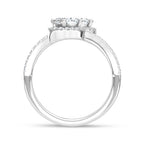 14K White Gold Lab Grown Diamond 1 5/8 Ct.Tw. Fashion Ring