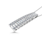14K White Gold 2 Ct.Tw. Lab Grown Diamond Slide Pendant