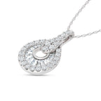 14K White Gold Lab Grown Diamond  2 Ct.Tw. Fashion Pendant