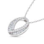 14K White Gold Lab Grown Diamond 2 Ct.Tw. Fashion Pendant
