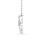 14K White Gold Lab Grown Diamond 2 Ct.Tw. Fashion Pendant