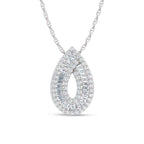 14K White Gold Lab Grown Diamond 2 Ct.Tw. Fashion Pendant