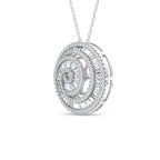 14K White Gold Lab Grown Diamond 1 1/2 Ct.Tw. Fashion Pendant