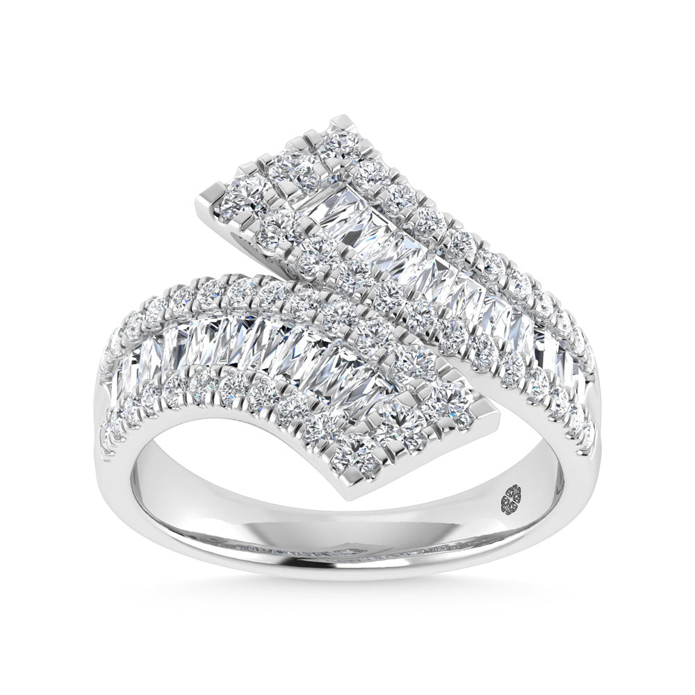 14K White Gold 1 Ct.Tw. Lab Grown Diamond Fashion Ring