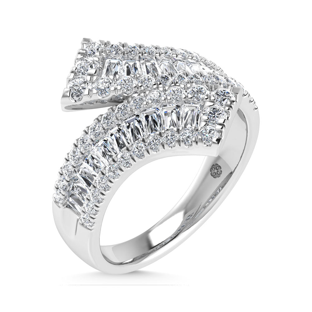 14K White Gold 1 Ct.Tw. Lab Grown Diamond Fashion Ring