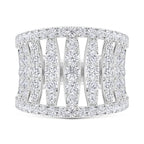 14K White Gold Lab Grown Diamond 2 1/2 Ct.Tw. Fashion Ring