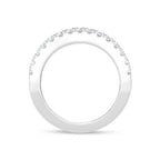 14K White Gold Lab Grown Diamond Round and Tapper 5 Ct.Tw. Fashion Ring