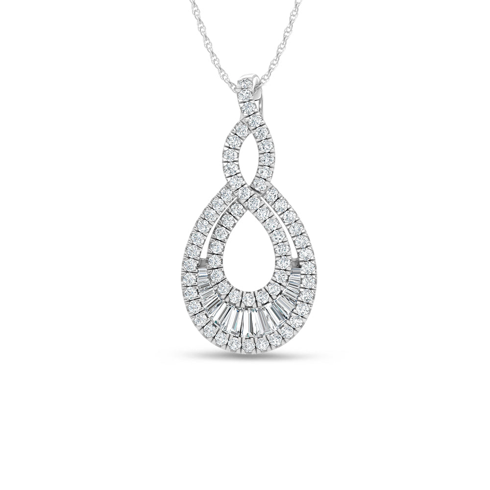 14K White Gold Lab Grown Diamond 2 1/8 Ct.Tw. Fashion Pendant
