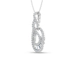 14K White Gold Lab Grown Diamond 2 1/8 Ct.Tw. Fashion Pendant