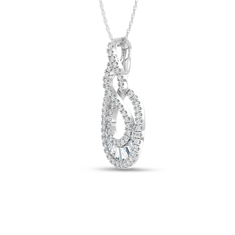 14K White Gold Lab Grown Diamond 2 1/8 Ct.Tw. Fashion Pendant