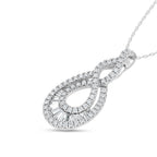 14K White Gold Lab Grown Diamond 2 1/2 Ct.Tw. Fashion Pendant