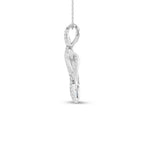 14K White Gold Lab Grown Diamond 2 1/2 Ct.Tw. Fashion Pendant