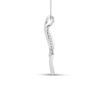 14K White Gold Lab Grown Diamond 2 Ct.Tw. Fashion Pendant