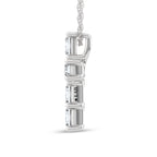 14K White Gold Lab Grown Diamond 1 Ct.Tw. Cross Pendant