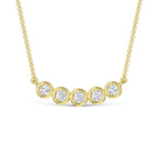 10K Yellow Gold Lab Grown Diamond 1/4 Ct.Tw. Fashion Necklace