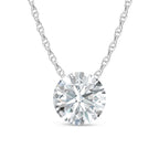 14K White Gold Lab Grown Diamond 2 Ct.Tw. Slide Pendant