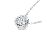 14K White Gold Lab Grown Diamond 2 Ct.Tw. Slide Pendant