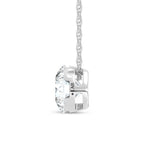 14K White Gold Lab Grown Diamond 2 Ct.Tw. Slide Pendant