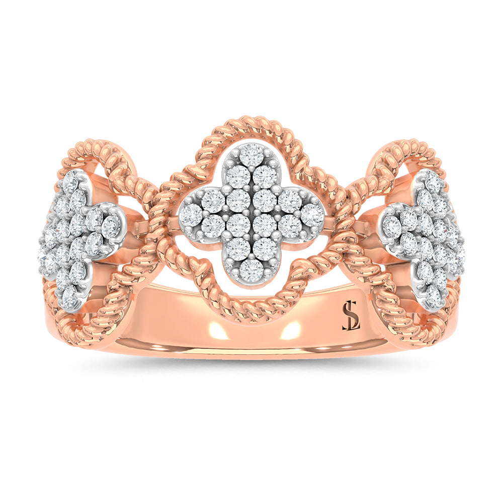 14K White Gold Lab Grown Diamond 1/4 Ct.Tw. Fashion Ring