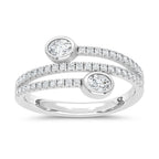 14K White Gold Lab Grown Diamond 1/2 Ct.Tw. Fashion Ring