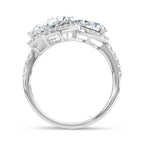 14K White Gold Lab Grown Diamond 2 3/8 Ct.Tw. Fashion Ring