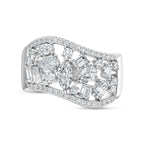 14K White Gold Lab Grown Diamond 1 7/8 Ct.Tw. Fashion Ring