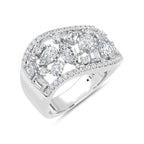 14K White Gold Lab Grown Diamond 1 7/8 Ct.Tw. Fashion Ring