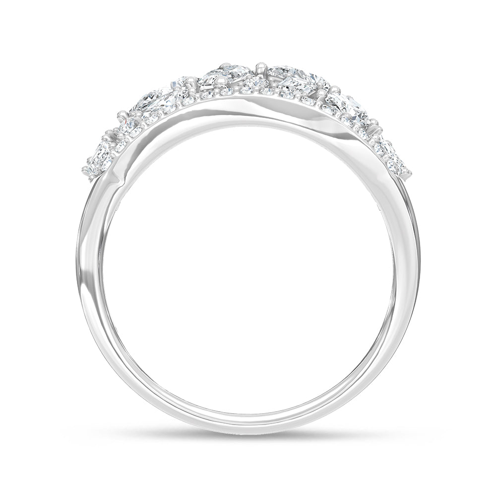 14K White Gold Lab Grown Diamond 1 7/8 Ct.Tw. Fashion Ring