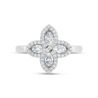 14K White Gold Lab Grown Diamond 3/4 Ct.Tw. Fashion Ring