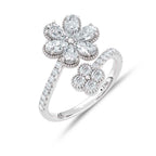 14K White Gold Lab Grown Diamond 2 Ct.Tw. Fashion Ring