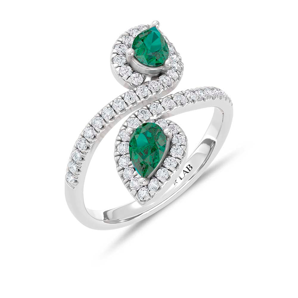 14K White Gold Lab Grown Diamond 1 Ct.Tw. Fashion Ring