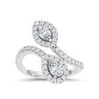 14K White Gold Lab Grown Diamond 1 1/2 Ct.Tw. Fashion Ring