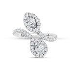 14K White Gold Lab Grown Diamond 1 1/2 Ct.Tw. Fashion Ring