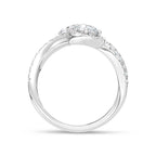14K White Gold Lab Grown Diamond 1 1/2 Ct.Tw. Fashion Ring