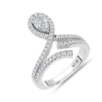 14K White Gold Lab Grown Diamond 1 Ct.Tw. Fashion Ring
