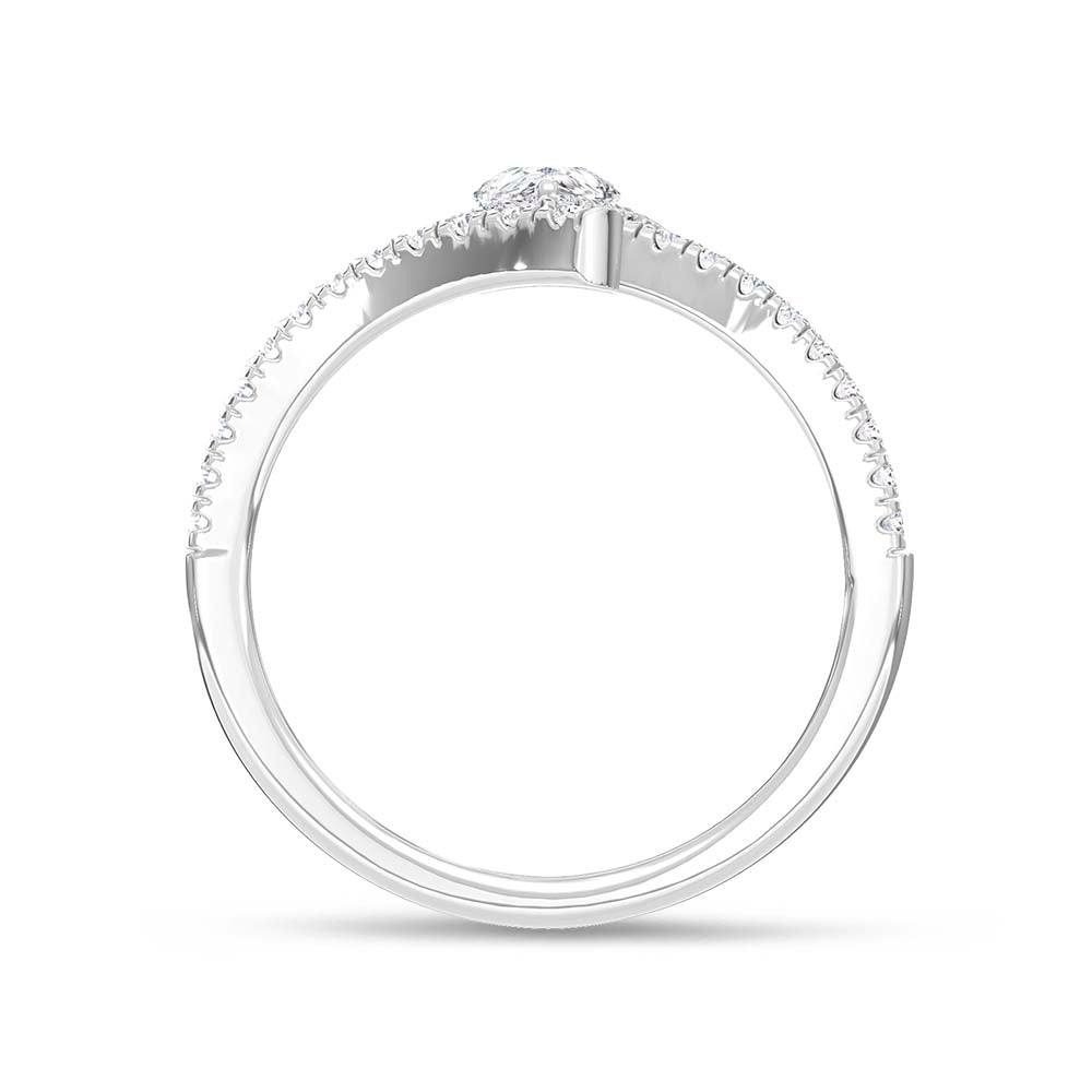 14K White Gold Lab Grown Diamond 1 Ct.Tw. Fashion Ring