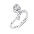 14K White Gold Lab Grown Diamond 1/2 Ct.Tw. Fashion Ring