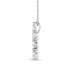 14K White Gold Lab Grown Diamond  1 Ct.Tw. Cross Pendant