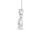 14K White Gold Lab Grown Diamond 1 1/2 Ct.Tw. Fashion Pendant