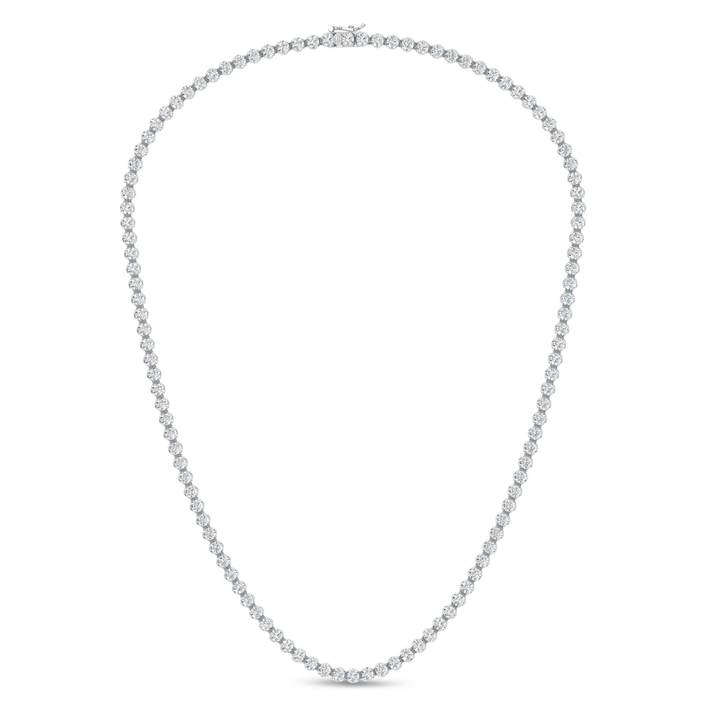 14K White Gold Lab Grown Diamond 10 1/2 Ct.Tw. Floating Necklace