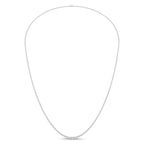 14K White Gold Lab Grown Diamond 7 3/4 Ct.Tw. Floating Necklace